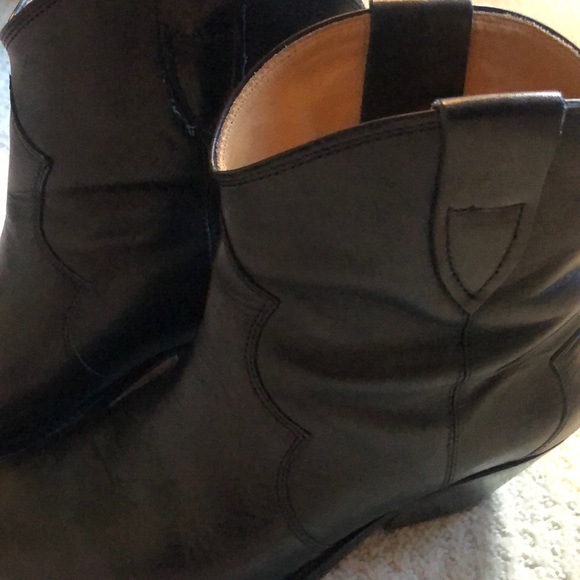 Isabel Marant Black western ankle boots 39 - Picture 8 of 9